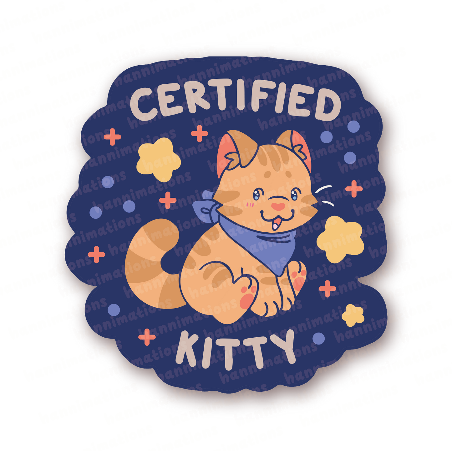 certified kitty assortment vinyl stickers