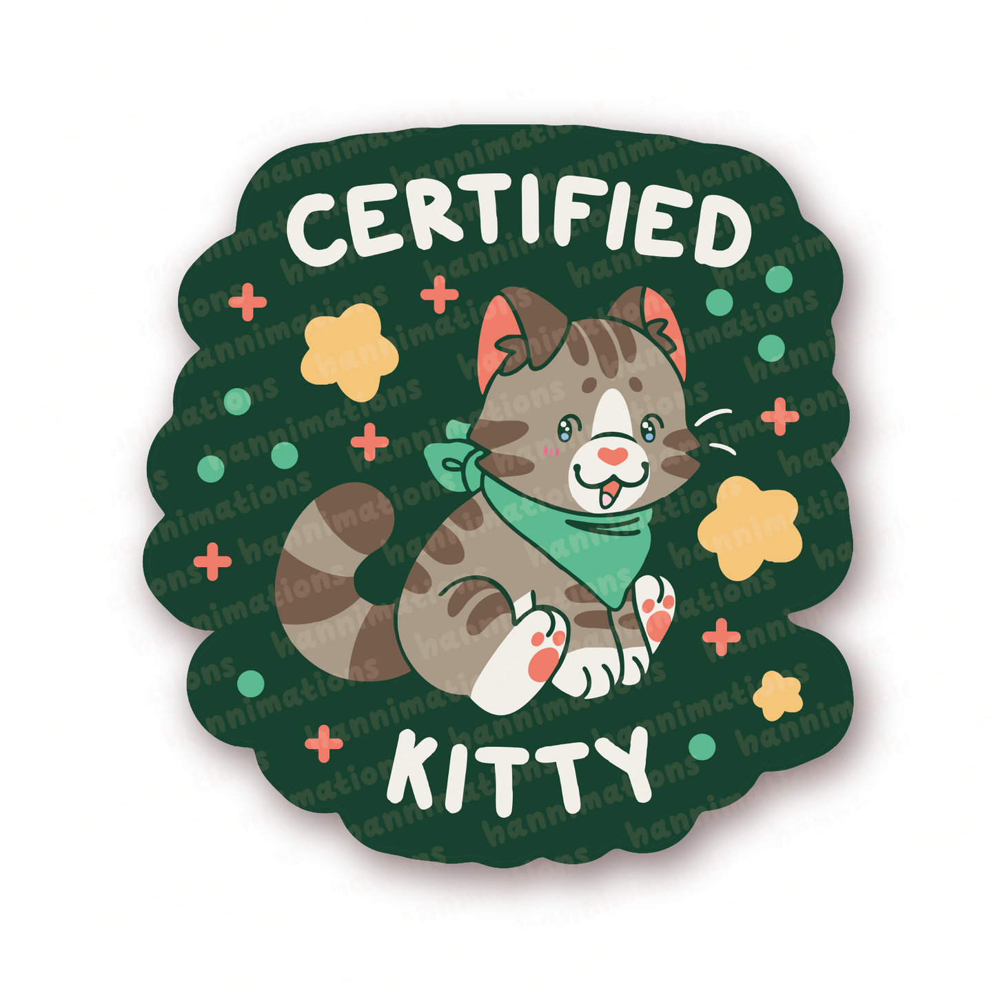 certified kitty assortment vinyl stickers