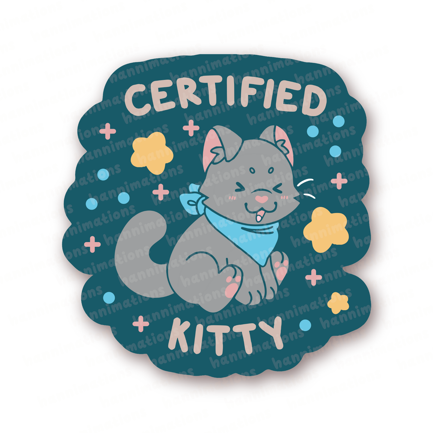 certified kitty assortment vinyl stickers