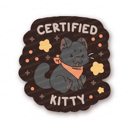 certified kitty assortment vinyl stickers