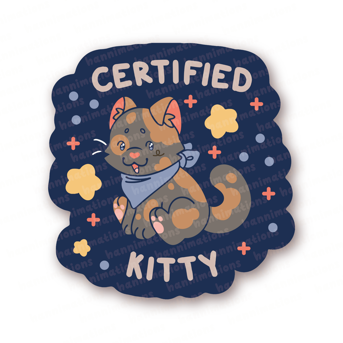 certified kitty assortment vinyl stickers