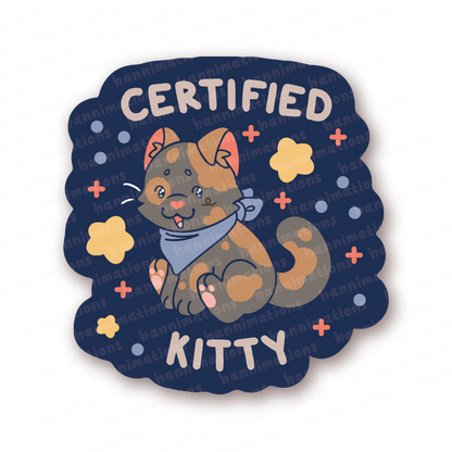 certified kitty assortment vinyl stickers