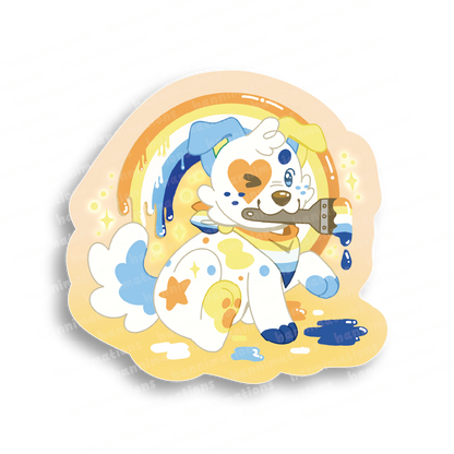 doodles paint your pride 3" vinyl sticker