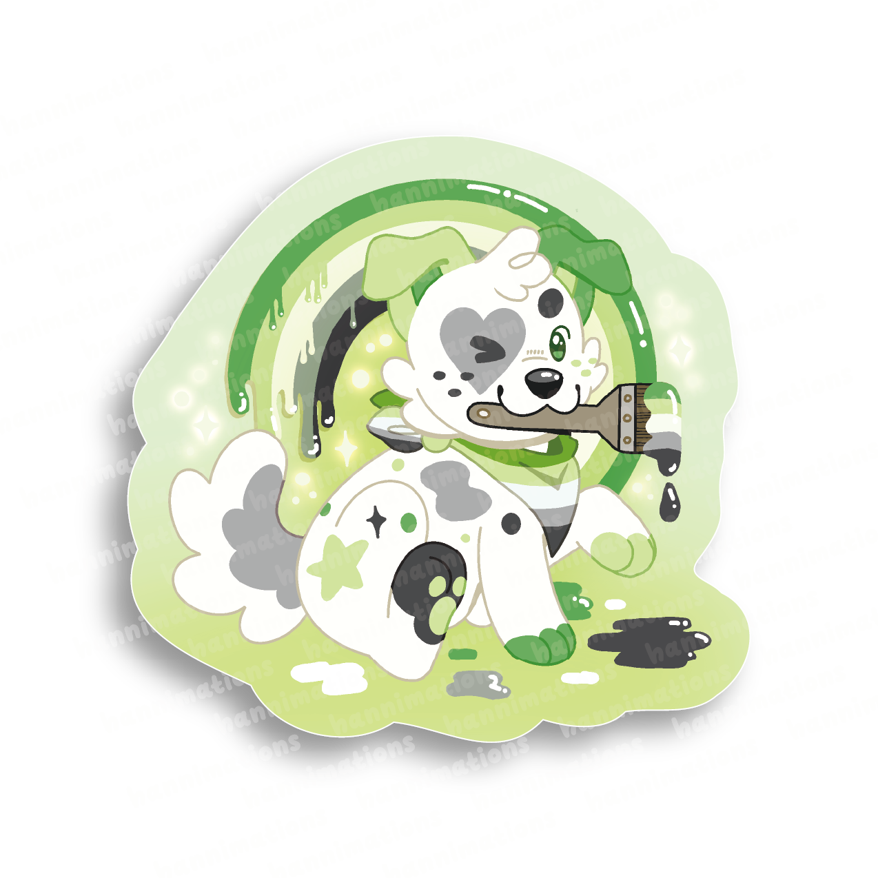 doodles paint your pride 3" vinyl sticker