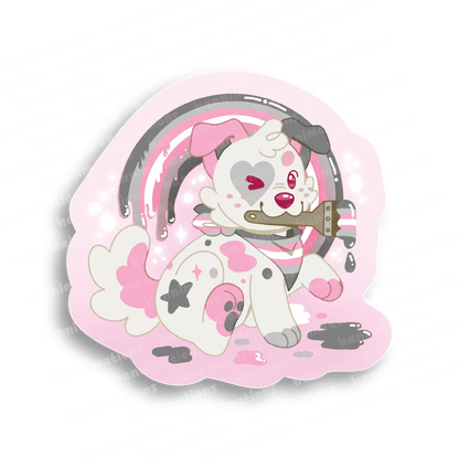 doodles paint your pride 3" vinyl sticker