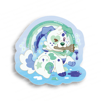 doodles paint your pride 3" vinyl sticker