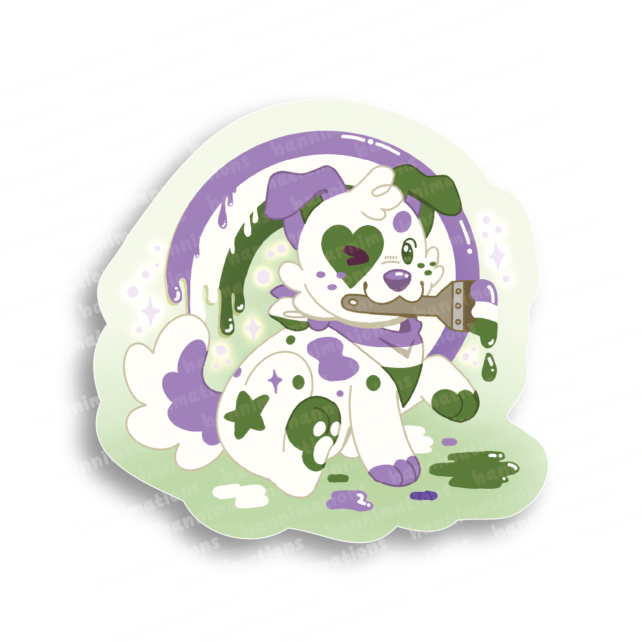 doodles paint your pride 3" vinyl sticker