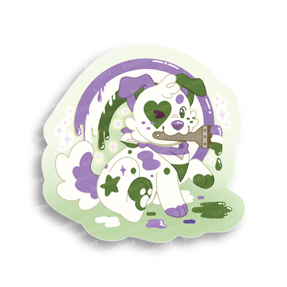 doodles paint your pride 3" vinyl sticker