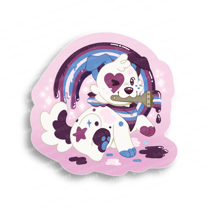 doodles paint your pride 3" vinyl sticker