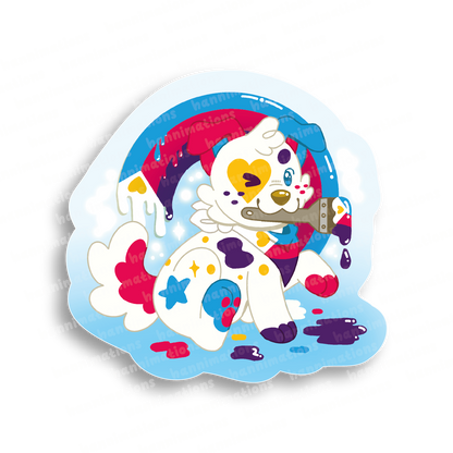 doodles paint your pride 3" vinyl sticker