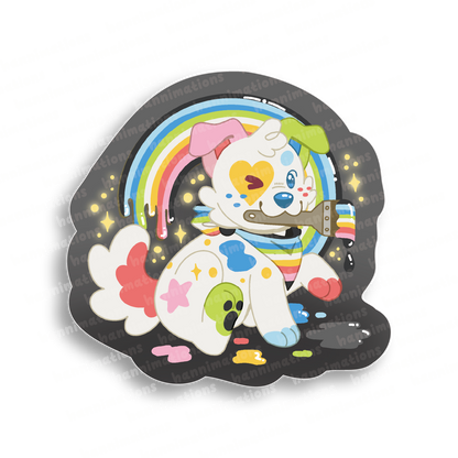 doodles paint your pride 3" vinyl sticker