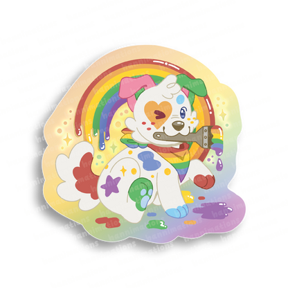 doodles paint your pride 3" vinyl sticker