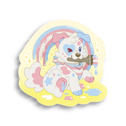doodles paint your pride 3" vinyl sticker