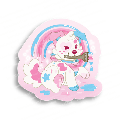doodles paint your pride 3" vinyl sticker