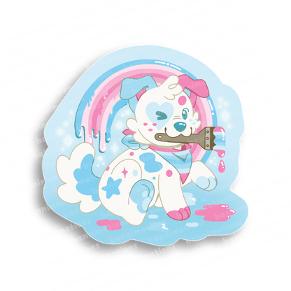 doodles paint your pride 3" vinyl sticker