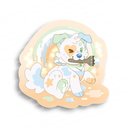 doodles paint your pride 3" vinyl sticker