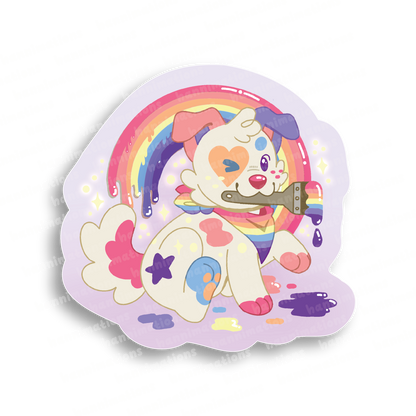 doodles paint your pride 3" vinyl sticker