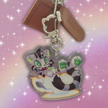 Load image into Gallery viewer, colorful kitties guest artist acrylic charms
