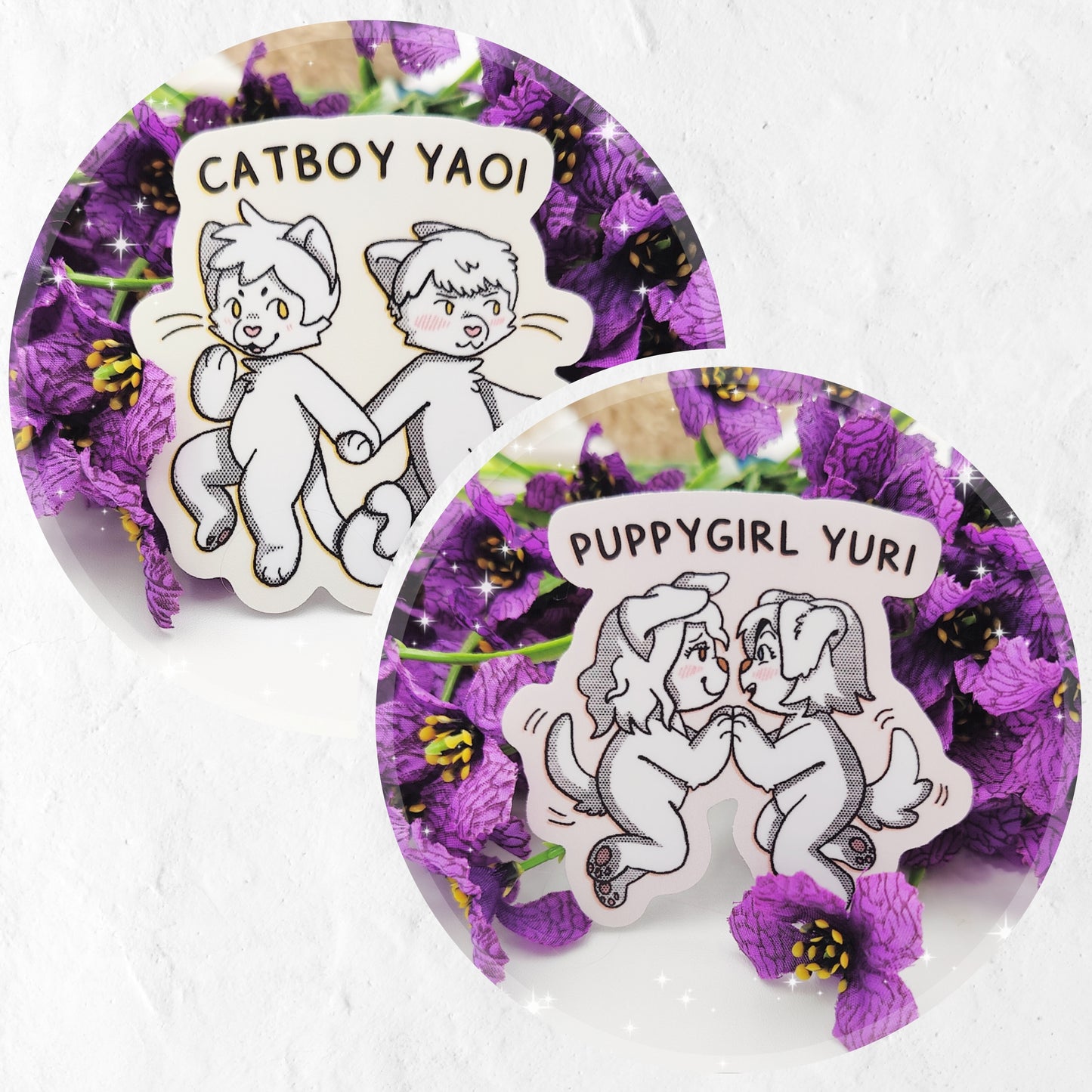 cat boy yaoi vs puppy girl yuri