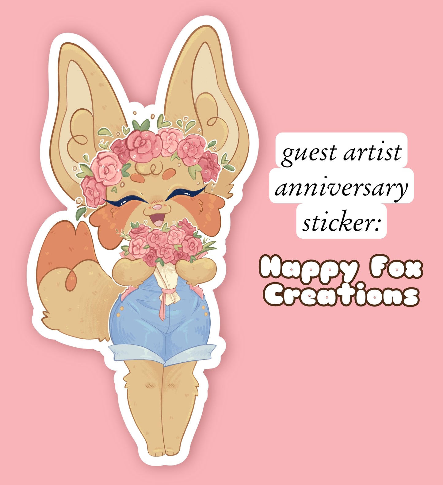 harper bouquet sticker - collab with Happy Fox Creations!