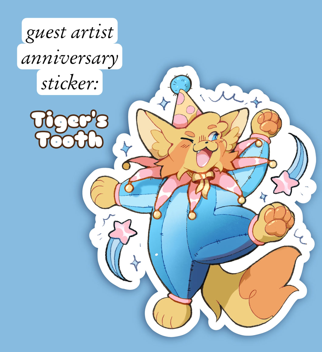 harper the clown sticker - collab with Tiger's Tooth