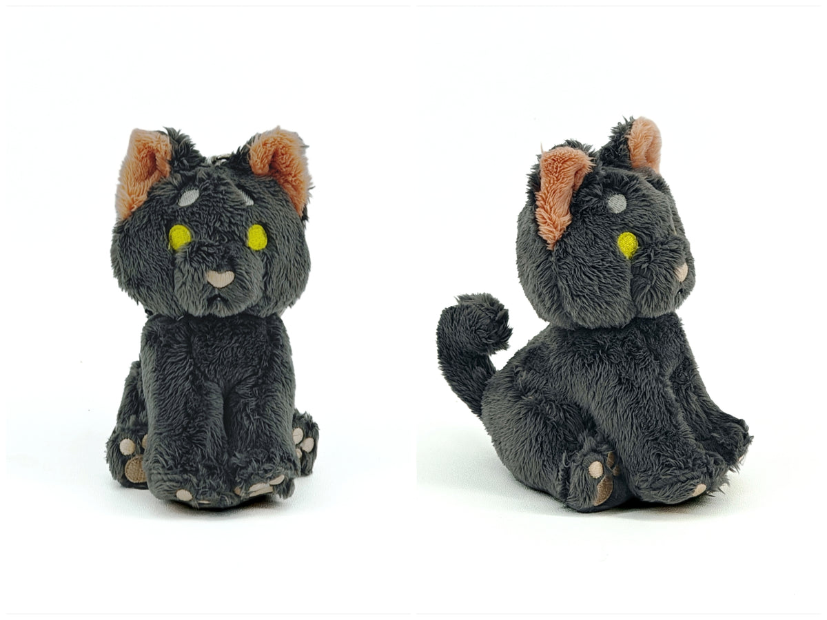 soot kitty rainbeanie keychain plush