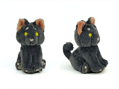 soot kitty rainbeanie keychain plush