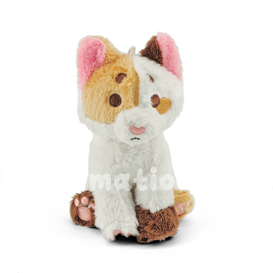 carmel kitty rainbeanie keychain plush