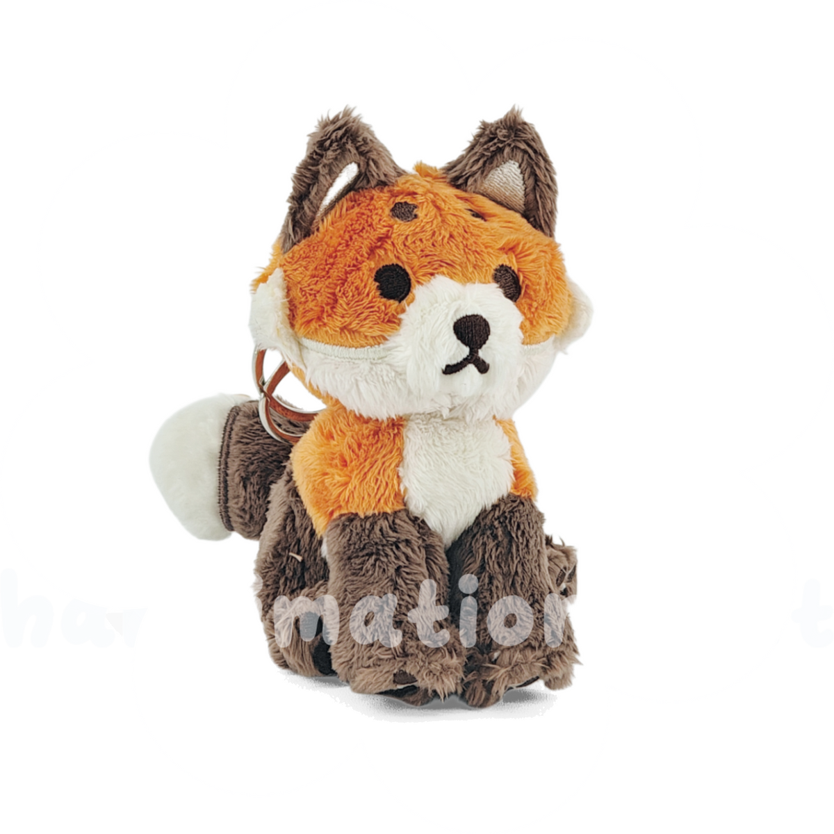 forest fox rainbeanie keychain plush