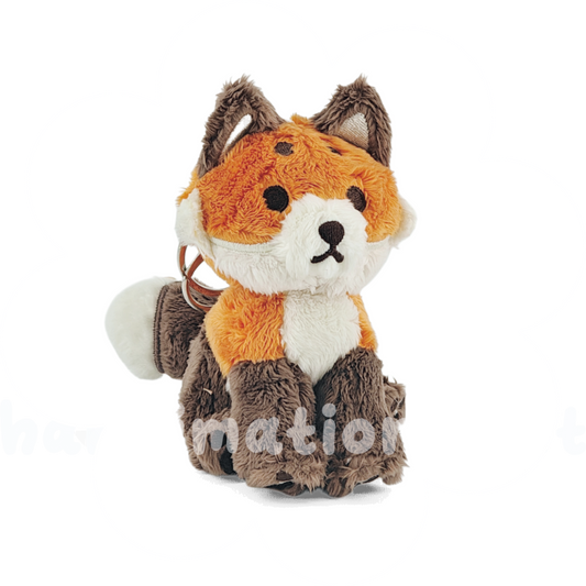 forest fox rainbeanie keychain plush
