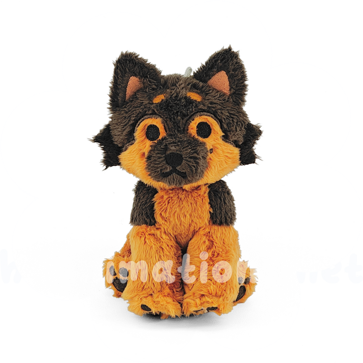 toast puppy rainbeanie keychain plush