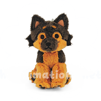 toast puppy rainbeanie keychain plush