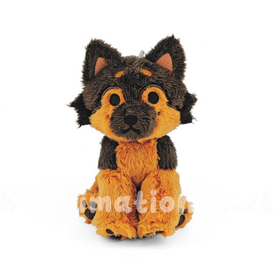 toast puppy rainbeanie keychain plush