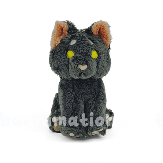 soot kitty rainbeanie keychain plush