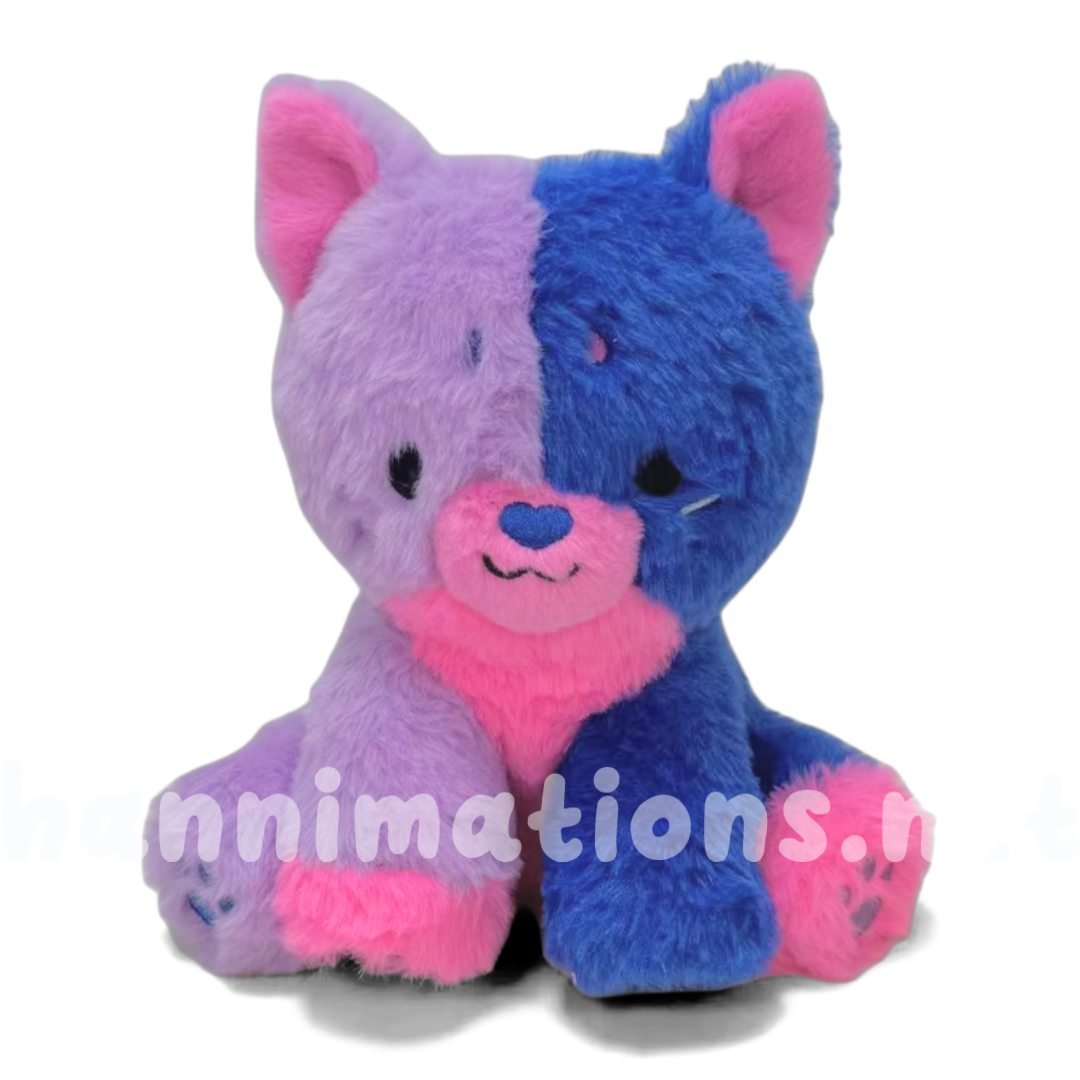 indigo the colorful kitty plushie