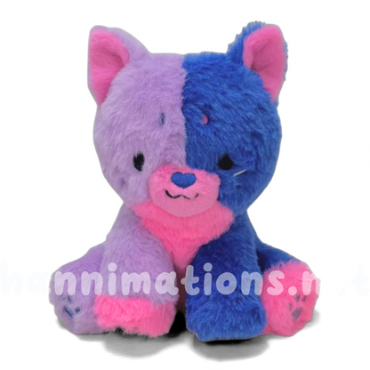 indigo the colorful kitty plushie