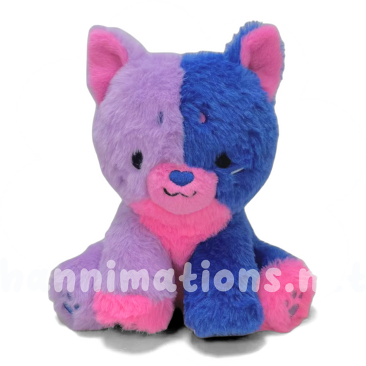 indigo the colorful kitty plushie