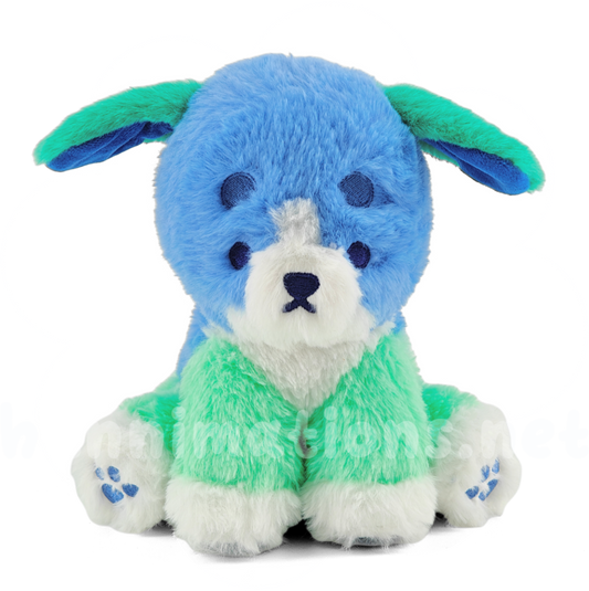 pretzel the colorful puppy plushie