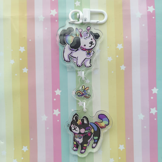 bug and critter dangle acrylic charm by woolblossom