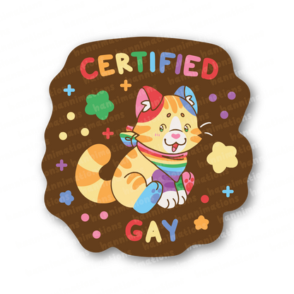 certified pride 3" vinyl stickers