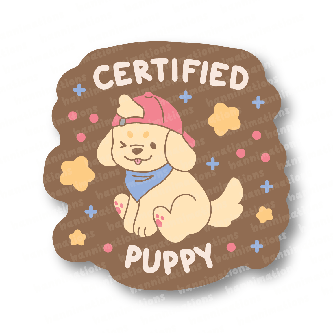 certified puppy + certified kitty matte vinyl stickers