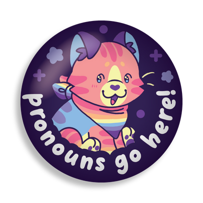 colorful critters pronoun pins 1