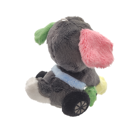 dash rainbeanie keychain plush