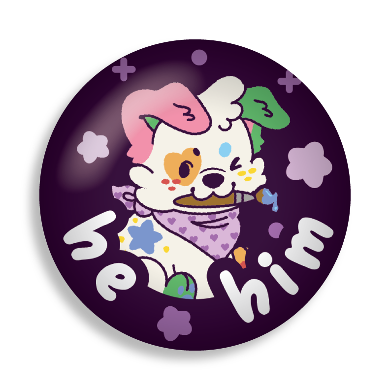 doodles pronoun pins