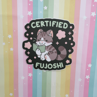 certified fujoshi  3" vinyl sticker
