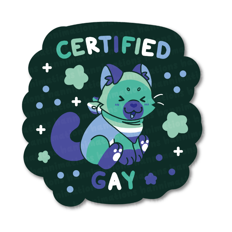 certified pride 3" vinyl stickers