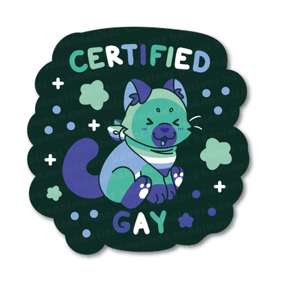 certified pride 3" vinyl stickers