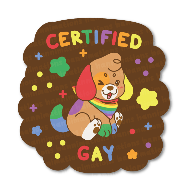 certified pride 3" vinyl stickers