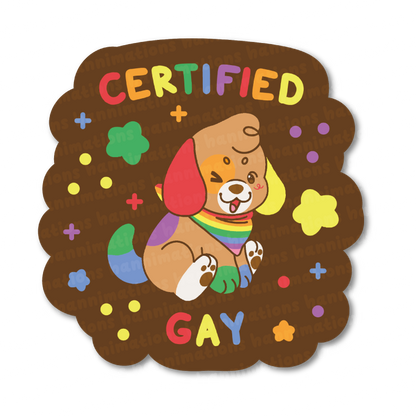 certified pride 3" vinyl stickers