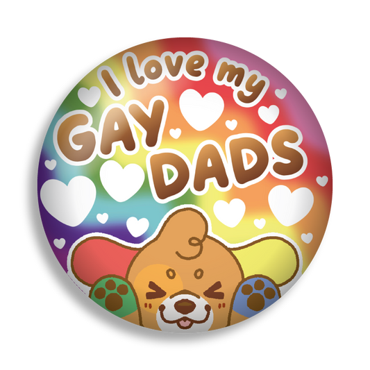 gay ally 2.25" button pins